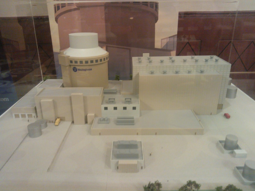 Model elektrárny AP1000 od Westinghouse